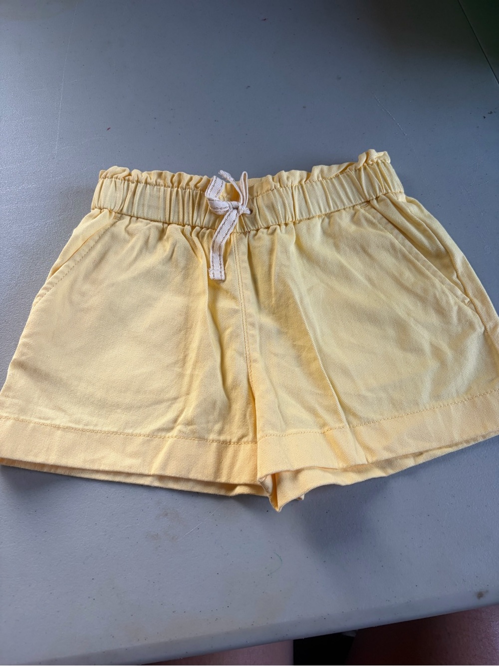 NWT Crewcuts Girls Pull-on Short in Twill Yellow Sun Size 6 BX059 J.Crew
